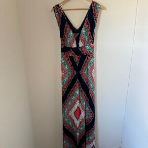 Maeve Anthropologie Dress Women's SM Multicolor Maxi Resort Summer Sleeveless